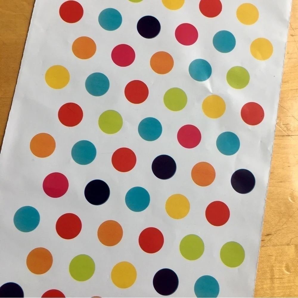 10 Count Polymailer Size Variety Bundle - HAPPY DOTS  (5/6x9 + 5/14x17)